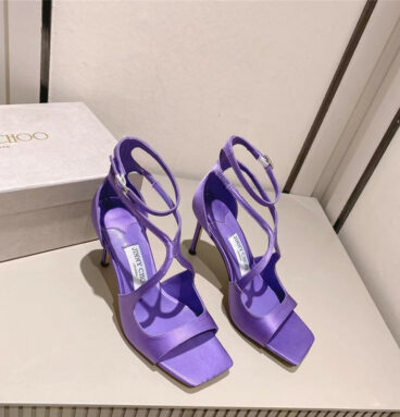 Jimmy Choo Paris window custom high-heeled sandals