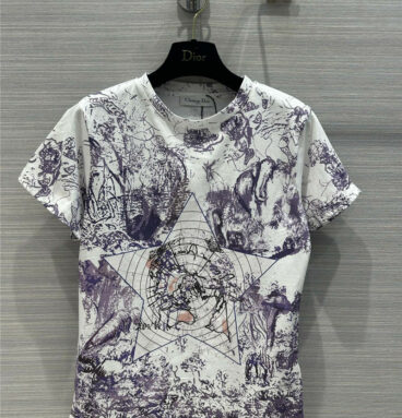 Dior hexagram jungle print T-shirt
