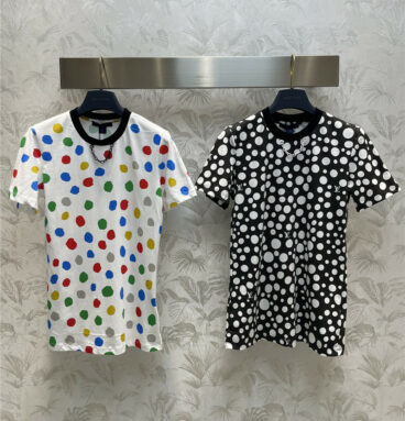 Louis vuitton LV painted dot pattern short -sleeved T -shirt