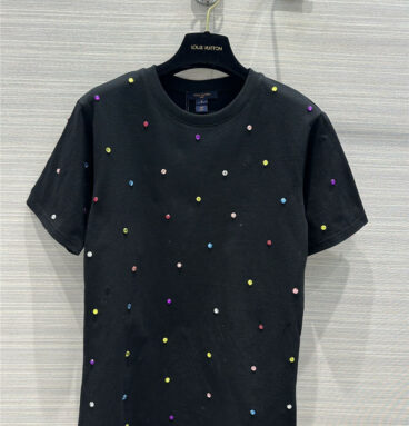 louis vuitton LV color diamond short-sleeved T-shirt