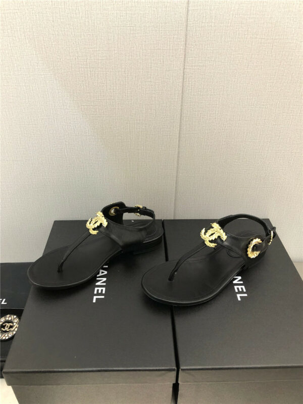 Chanel new C buckle sandals
