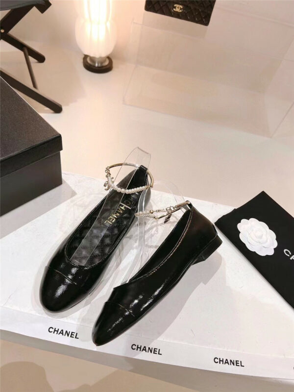 Chanel 23C pearl Mary Jane shoes