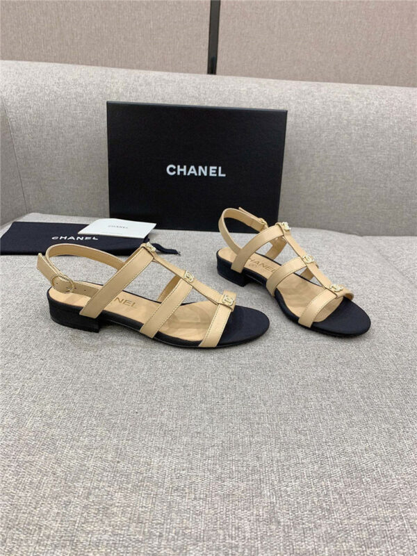 Chanel new flat sandals