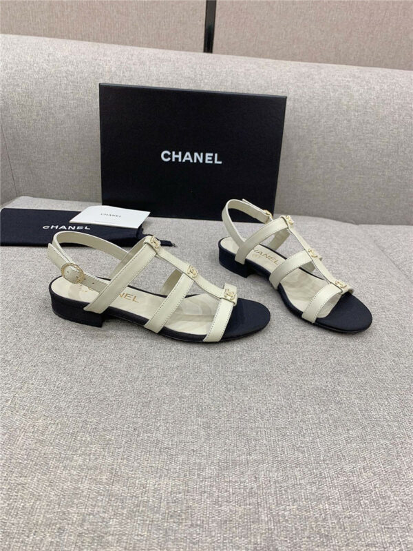 Chanel new flat sandals