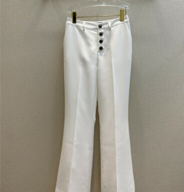 prada buttoned flared trousers