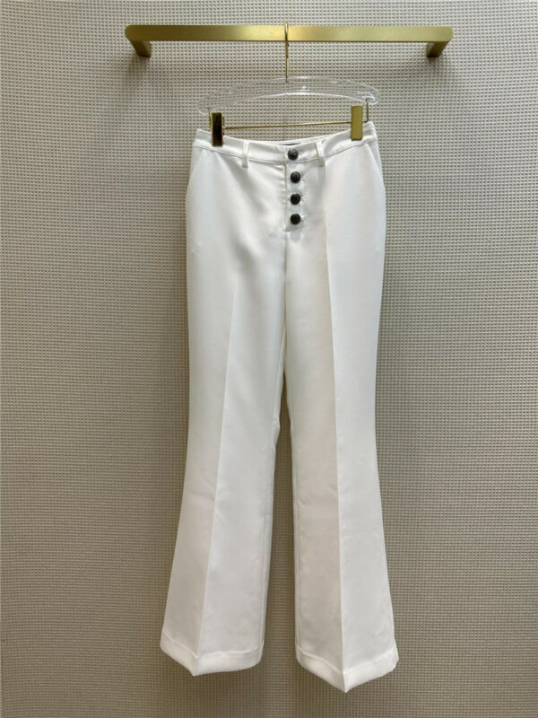 prada buttoned flared trousers