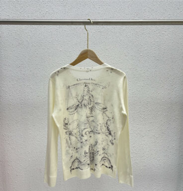 dior printed graphic knitted long sleeves