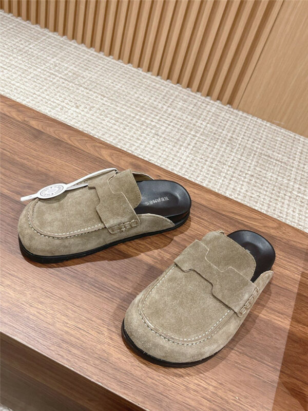 Hermès Moe Mueller's half -drooping shoes