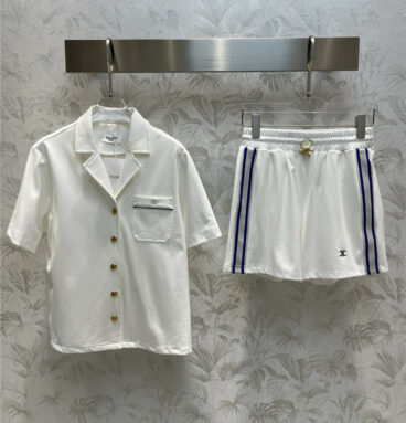 Celine early spring new product tennis shirt+shorts suit