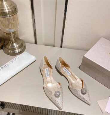 Jimmy Choo diamond wedding shoes