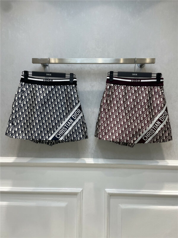 Dior spring and summer new classic letter jacquard skirt