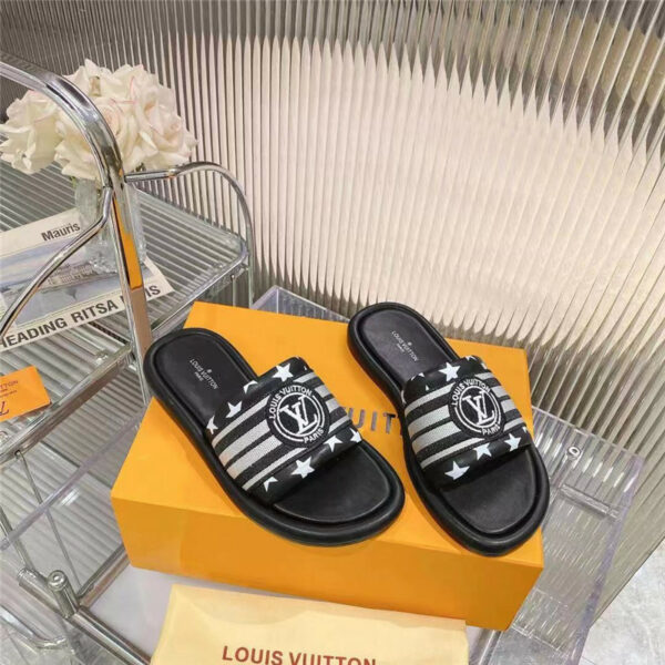 louis vuitton LV counters feature the latest slippers