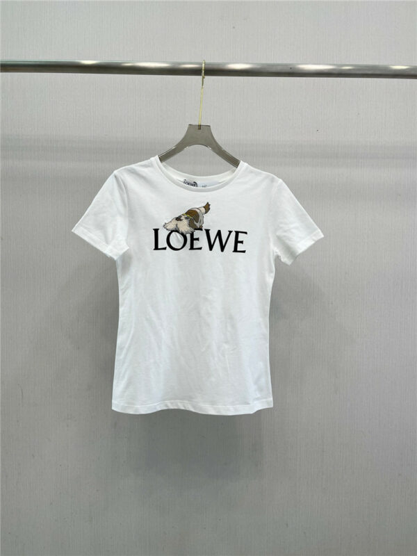 loewe letter short sleeve T-shirt