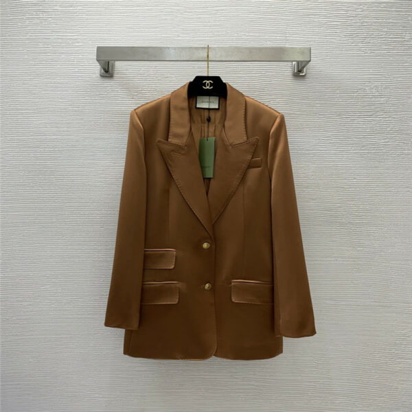 gucci simple two-button long-sleeved blazer