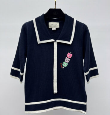 gucci navy knit sweater