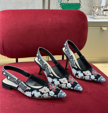 dior seiko embroidered upper shoes