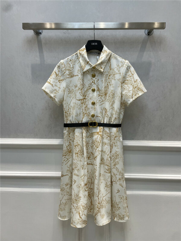 Dior spring and summer new jungle pattern dress