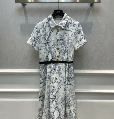Dior spring and summer new jungle pattern dress