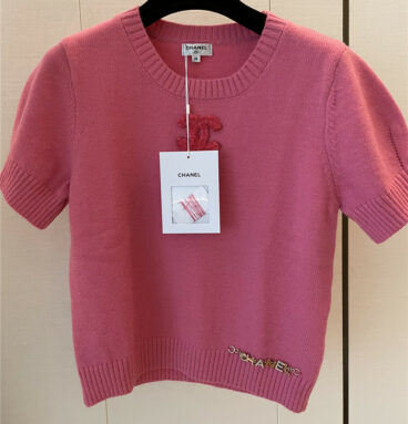 Chanel spring and summer new knitted short sleeves