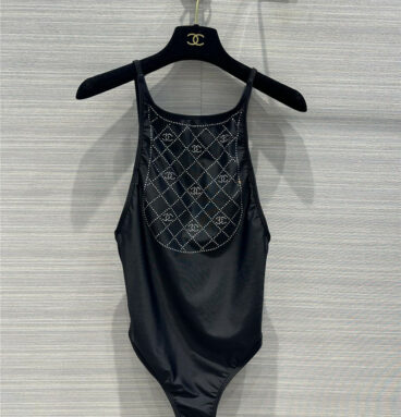 Chanel double C hot diamond logo classic one-piece swimsuit
