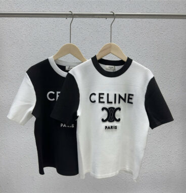celine toothbrush embroidered knitted short sleeves