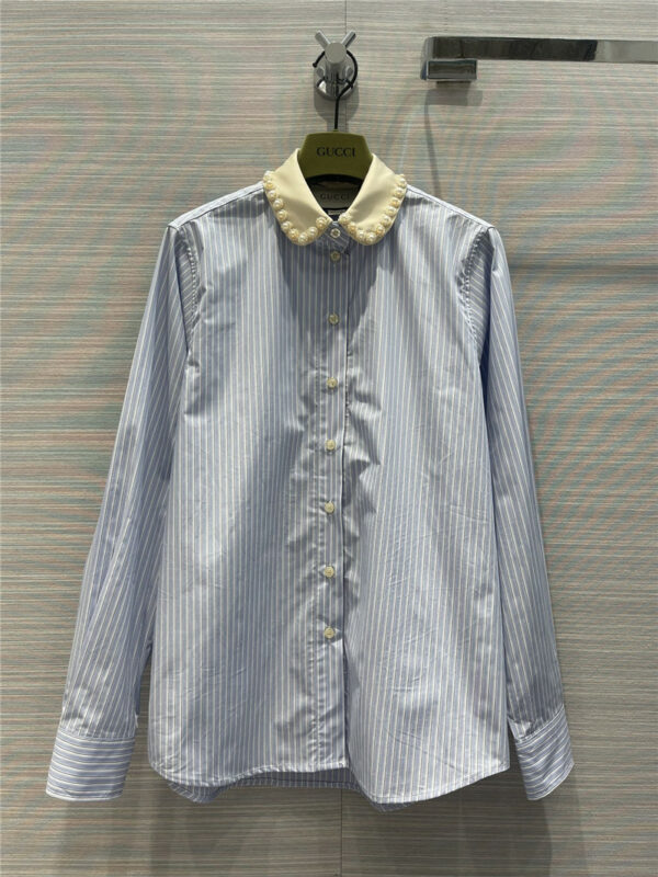 gucci jacket reversible striped shirt