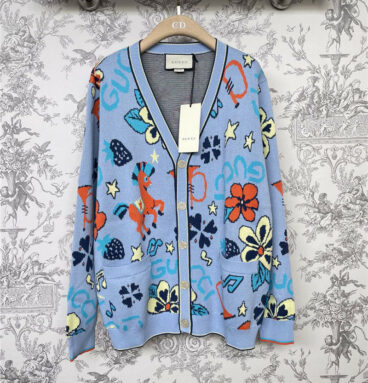 gucci early spring new V-neck cardigan