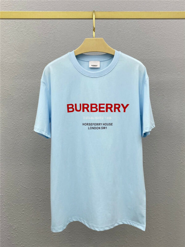 Burberry printed logo letter short-sleeved T-shirt