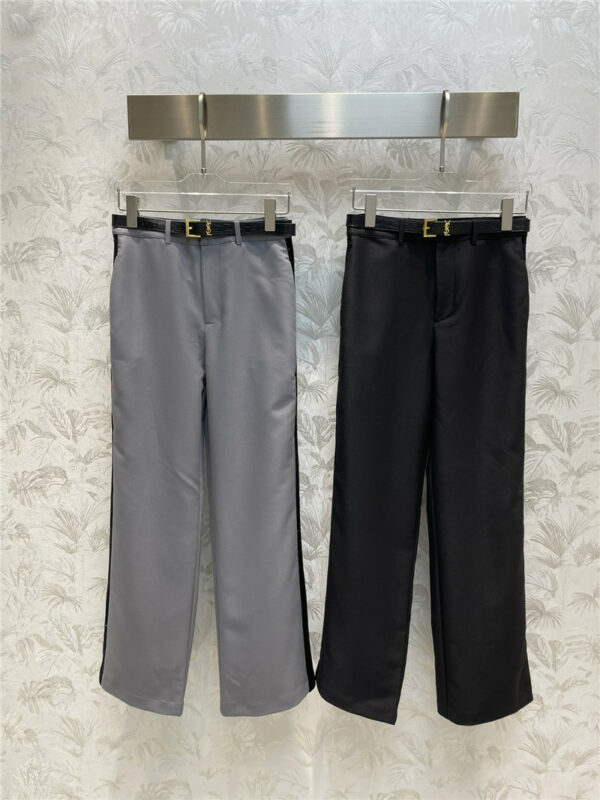 YSL belt with straight trousers