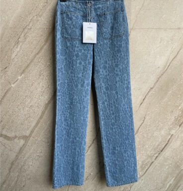 chanel blue camellia jeans