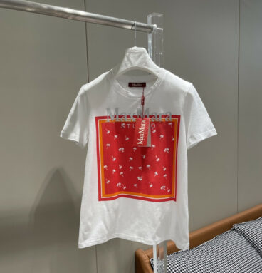 MaxMara WIEN printed cotton short-sleeved T-shirt