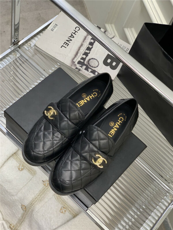 Chanel double C logo shoes