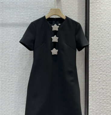 valentino diamond starfish short sleeve dress