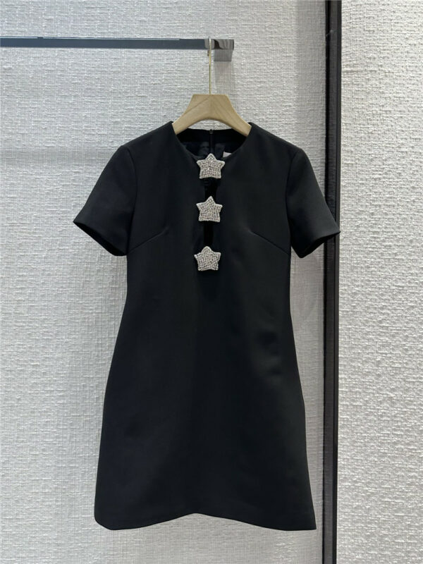 valentino diamond starfish short sleeve dress