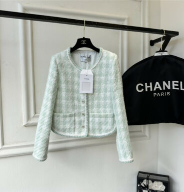 Chanel early spring fruit green coat