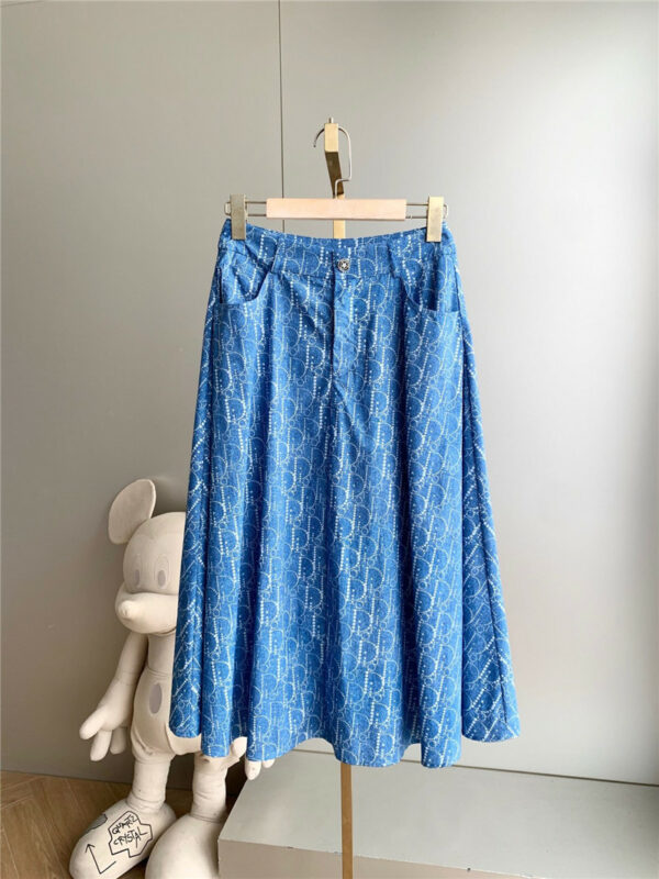 dior sweet print long skirt