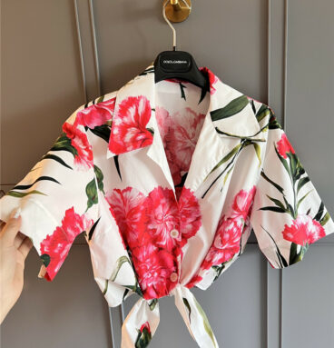 Dolce & Gabbana d&g carnation print top