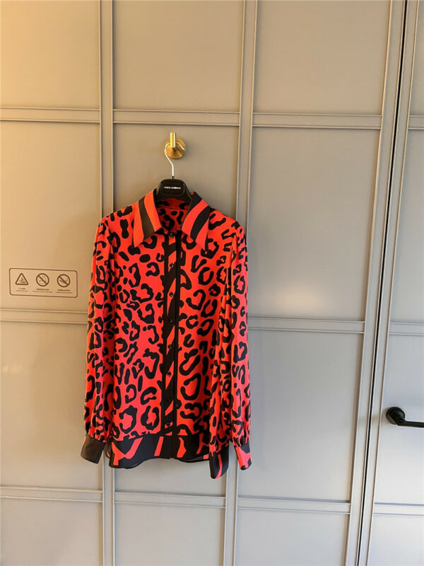 Dolce & Gabbana d&g leopard-print silk shirt