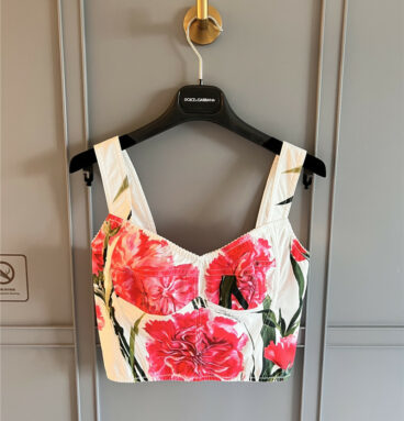 Dolce & Gabbana d&g print camisole vest