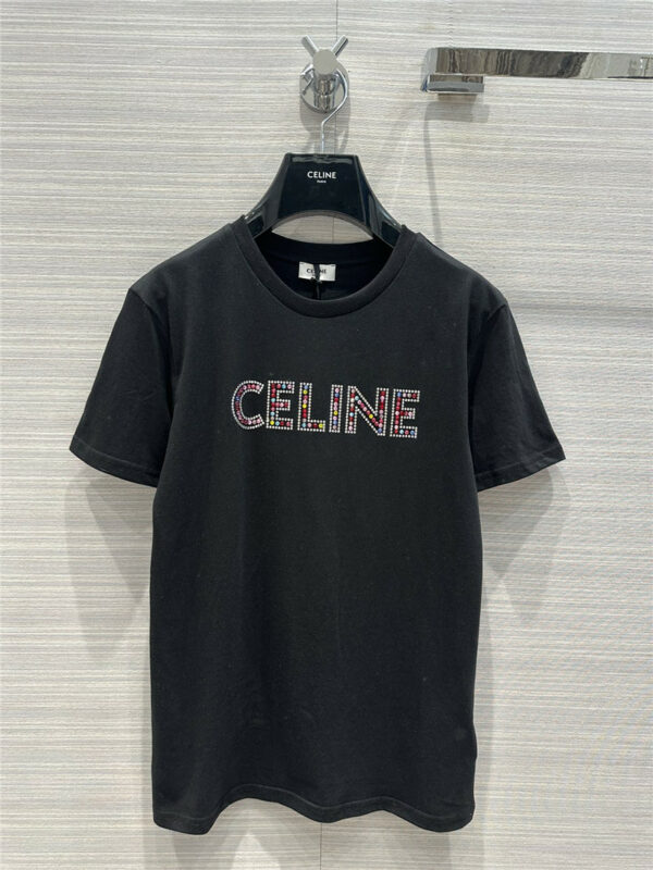celine spring and summer new logo T-shirt