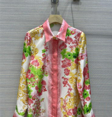 versace tumetsa orchid silk shirt
