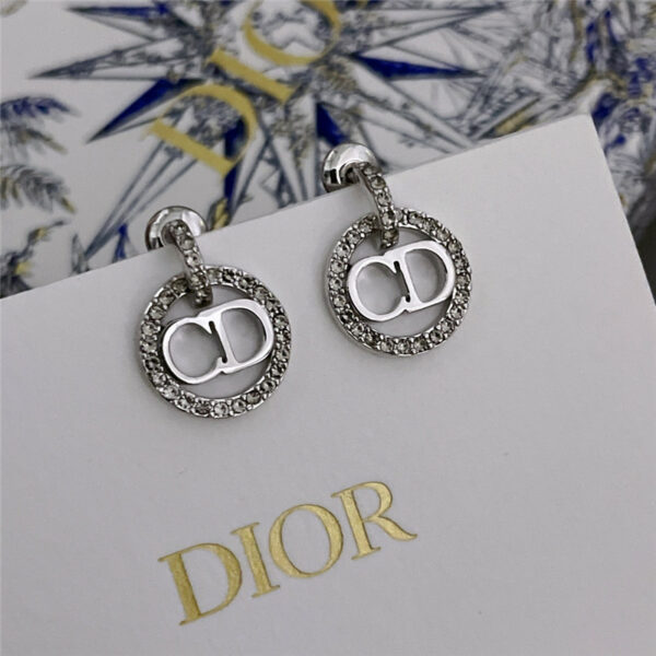 dior swarovski crystal decorative earrings
