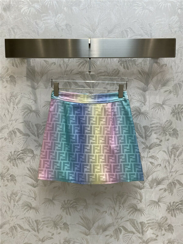fendi halo dyeing gradient FF series skirt