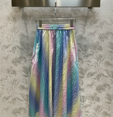 fendi halo dyed gradient FF series skirt
