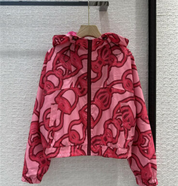 Hermès new color chain printed bag windbreaker jacket