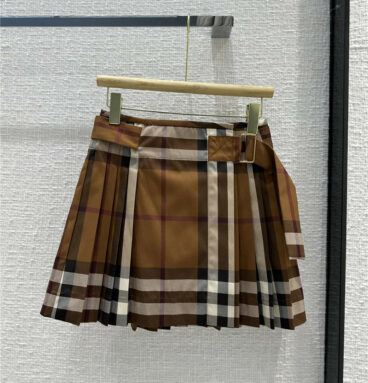 Burberry Vintage plaid element pleated skirt