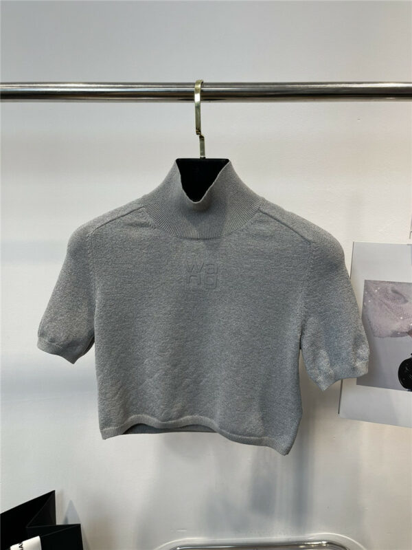 alexander wang new silver gray sweater