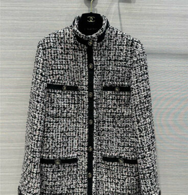 Chanel advanced colored yarn woven soft tweed coat