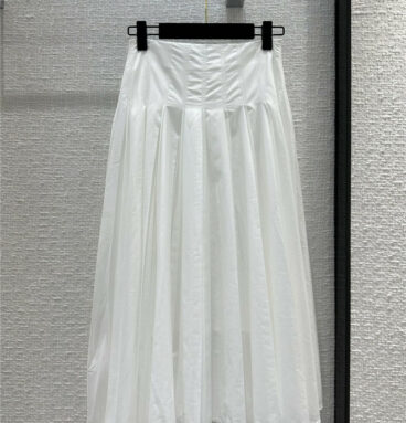dior high waist pleated long skirt
