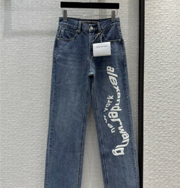 alexander wang early spring straight jeans
